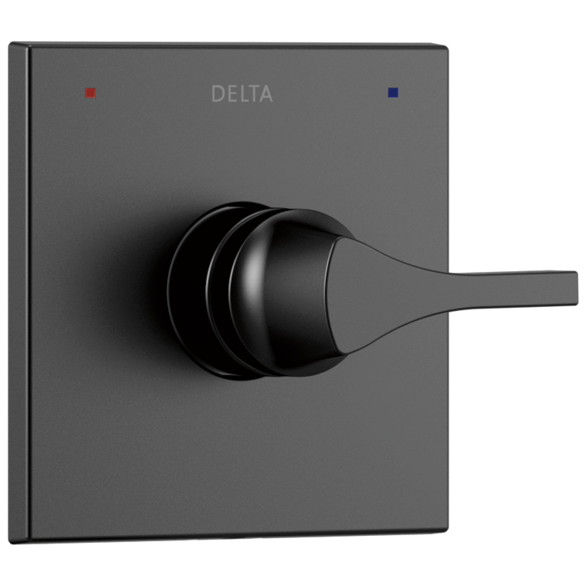 Delta Zura Matte Black Finish Monitor 14 Series Shower Faucet Control Only Includes Handle, Cartridge, and Valve with Stops D3645V