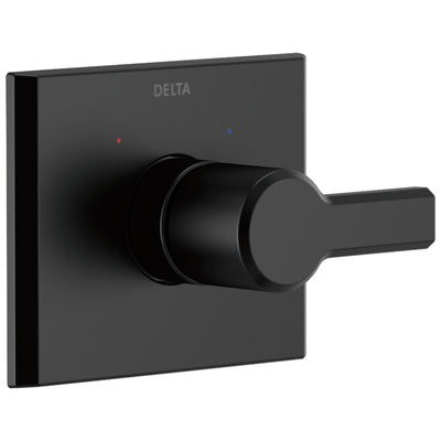 Delta Pivotal Matte Black Finish Monitor 14 Series Single Handle Shower Faucet Control Only Includes Cartridge and Valve with Stops D3530V