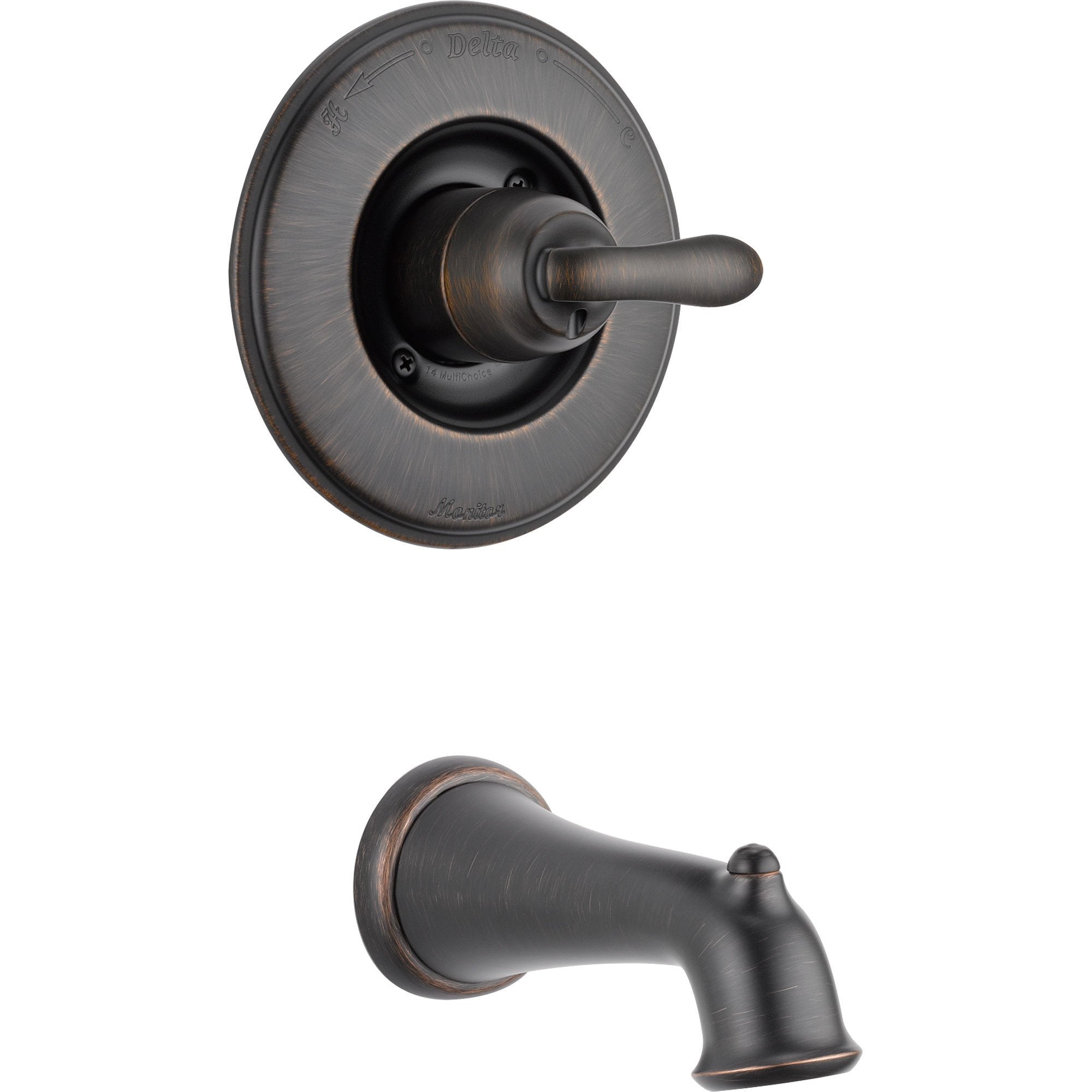 Delta Linden Venetian Bronze Single Handle Tub Only Faucet Trim Kit 57 ...