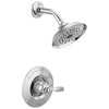 Delta Woodhurst Chrome Finish Shower only Faucet Includes Single Lever Handle, Cartridge, and Valve without Stops D3521V