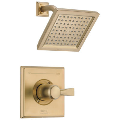 Delta Dryden Champagne Bronze Finish 14 Series Water Efficient Shower only Faucet Includes Single Handle, Cartridge, and Valve without Stops D3515V