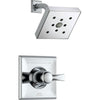 Delta Dryden Chrome Large Modern Square Shower Only Faucet Includes Valve D631V