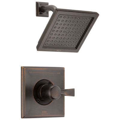 Delta Dryden Venetian Bronze Finish 14 Series Water Efficient Shower only Faucet Includes Single Handle, Cartridge, and Valve without Stops D3513V