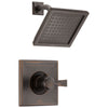 Delta Dryden Venetian Bronze Finish 14 Series Water Efficient Shower only Faucet Includes Single Handle, Cartridge, and Valve with Stops D3514V