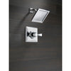 Delta Dryden Chrome Large Modern Square Shower Only Faucet Trim Kit 456033
