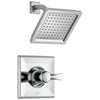 Delta Dryden Collection Chrome Finish Monitor 14 Series Water Efficient 1.75 GPM Square Shower only Faucet Trim Kit (Valve Sold Separately) DT14251WE