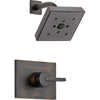 Delta Vero Venetian Bronze Modern Square Shower Only Faucet with Valve D641V