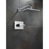 Delta Vero Chrome Large Modern Square Shower Only Faucet Trim Kit 521922