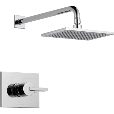 Delta Chrome Finish Vero Collection QUANTITY (2) Widespread Bathroom Faucets, 24" Towel Bar, and Shower Faucet INCLUDES Rough-in Valve Package D043CR