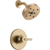 Delta Trinsic Champagne Bronze Modern Shower Only Faucet with Valve D586V