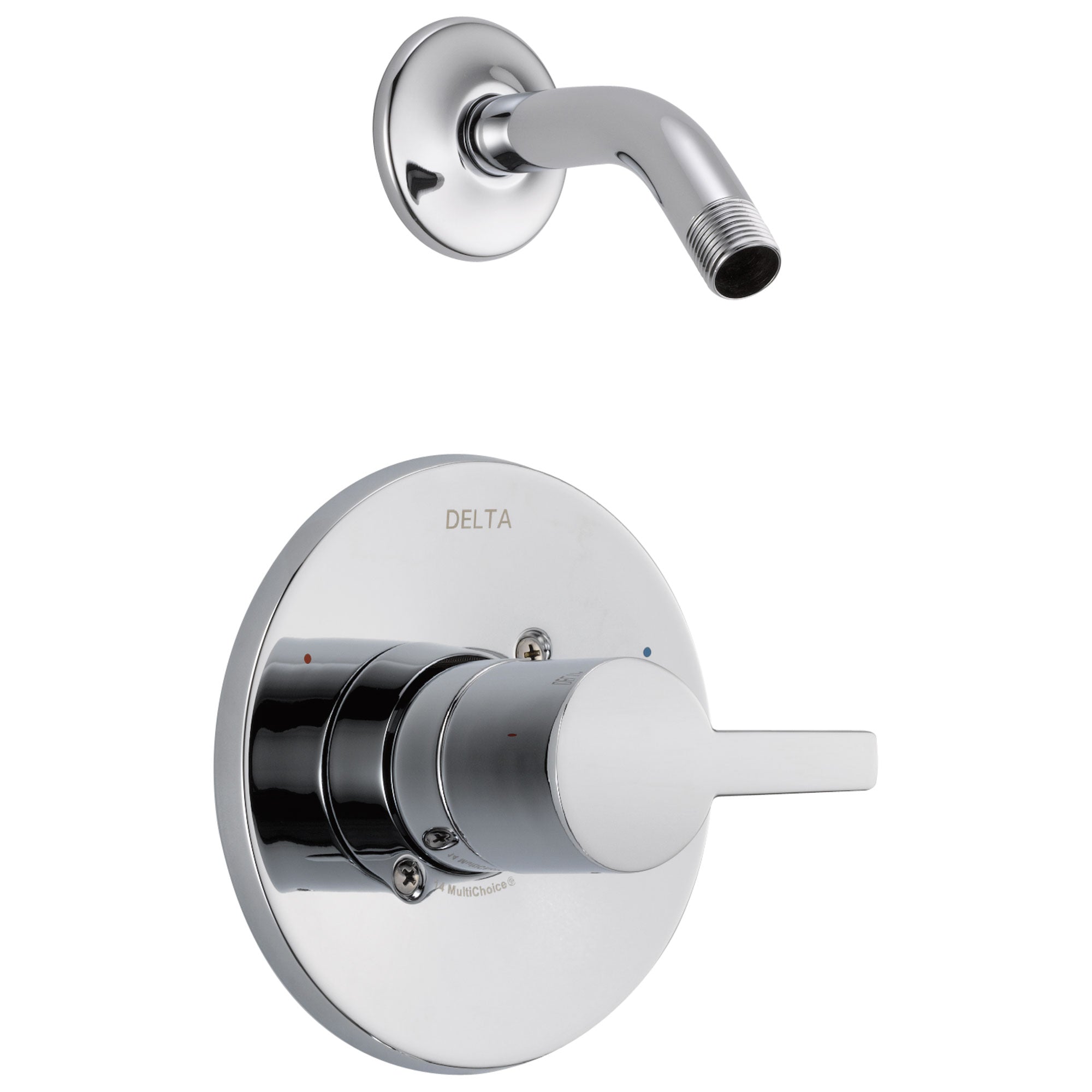 Delta Compel Collection Chrome Monitor 14 Series Single Handle Modern Shower only Faucet Trim Kit - Less Showerhead (Valve Sold Separately) 614955