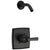 Delta Ashlyn Matte Black Finish Monitor 14 Series Shower Only Faucet Less Showerhead Includes Single Handle, Cartridge, and Valve without Stops D3503V