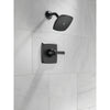 Delta Ashlyn Matte Black Finish Monitor 14 Series Shower only Faucet Trim Kit (Requires Valve) DT14264BL