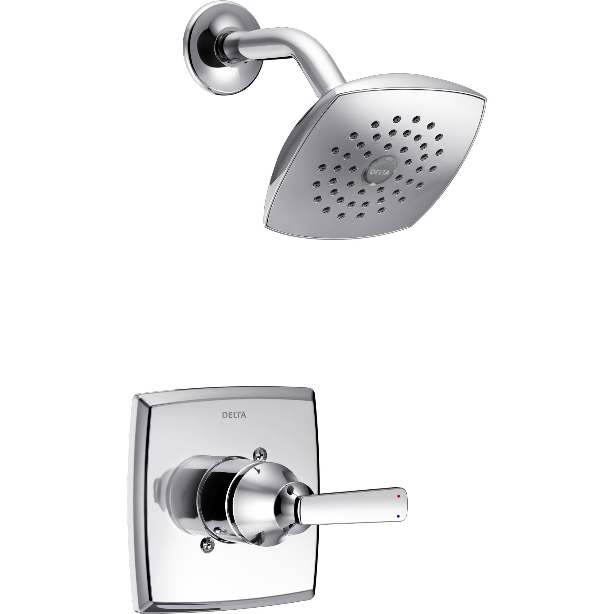 Delta Ashlyn Modern 14 Series Watersense Chrome Finish Single Handle Shower Only Faucet INCLUDES Rough-in Valve D1234V