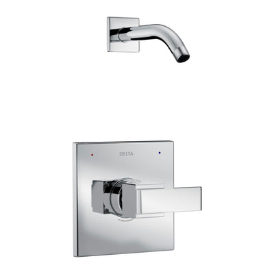 Delta Chrome Ara Roman Tub Filler Faucet with Hand Shower and Shower Only Faucet with Showerhead Package INCLUDES all Rough-in Valves D090CR