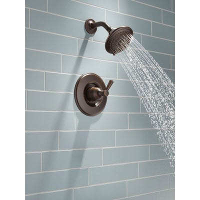 Delta Linden Collection Venetian Bronze Monitor 14 Contemporary Style Single Lever Handle Shower only Faucet Includes Rough-in Valve without Stops D2429V