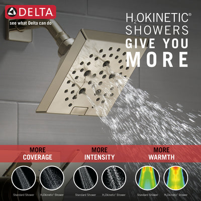 Delta Pivotal Polished Nickel Finish Monitor 14 Series H2Okinetic Shower only Faucet Trim Kit (Requires Valve) DT14299PN