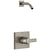 Delta Pivotal Stainless Steel Finish 14 Series Shower only Faucet Less Showerhead Includes Single Handle, Cartridge, and Valve with Stops D3472V