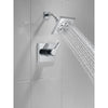 Delta Pivotal Chrome Finish Monitor 14 Series Shower only Faucet Includes Single Lever Handle, Cartridge, and Valve without Stops D3481V