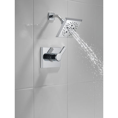 Delta Pivotal Chrome Finish Monitor 14 Series Shower only Faucet Includes Single Lever Handle, Cartridge, and Valve with Stops D3482V