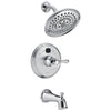 Delta Chrome Traditional 14 Series Digital Display Temp2O Single Handle Tub and Shower Combination Faucet Trim Kit (Valve Sold Separately) 667555