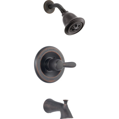 Delta Lahara Venetian Bronze Tub and Shower Combination Faucet with Valve D309V