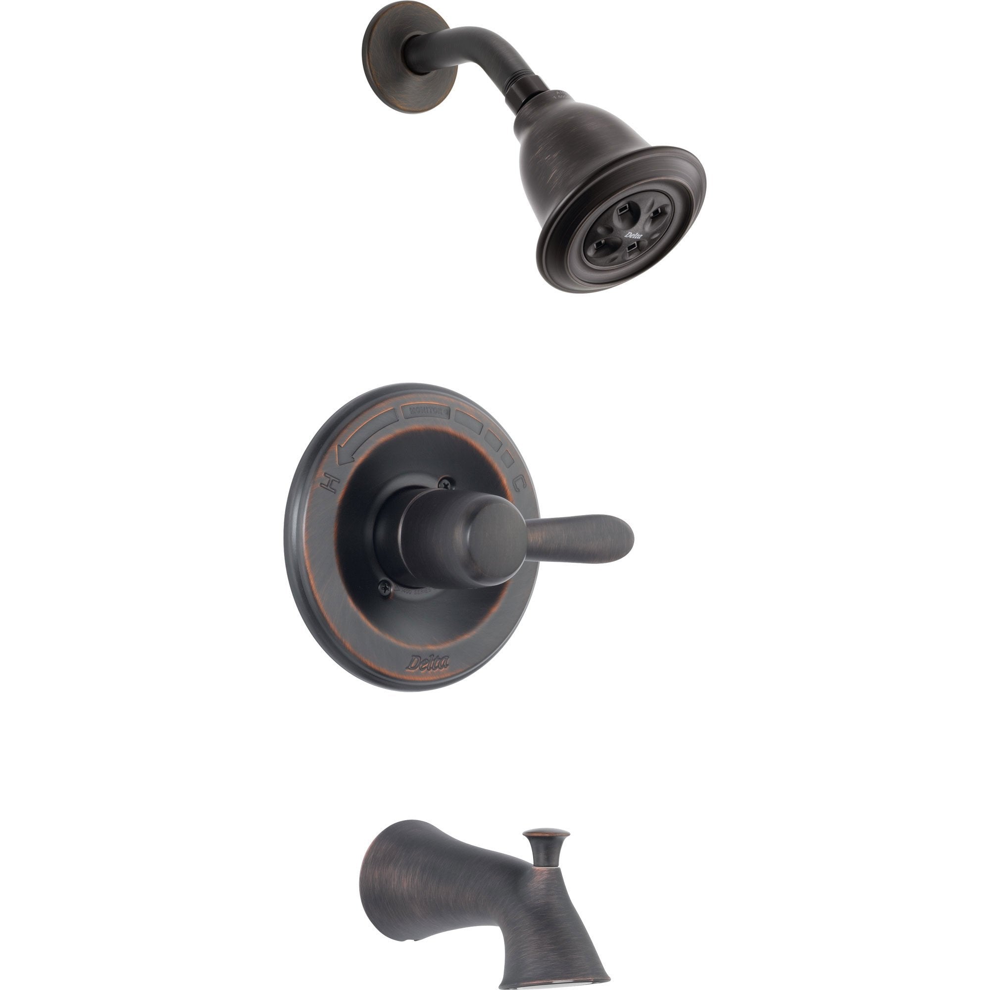 Delta Lahara Venetian Bronze Tub and Shower Combination Faucet with Valve D243V