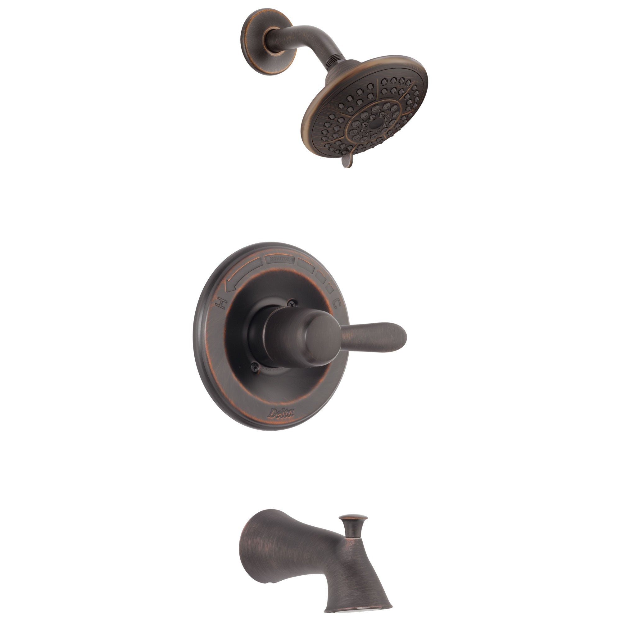 Delta Lahara Venetian Bronze Tub and Shower Combination Faucet with Valve D242V