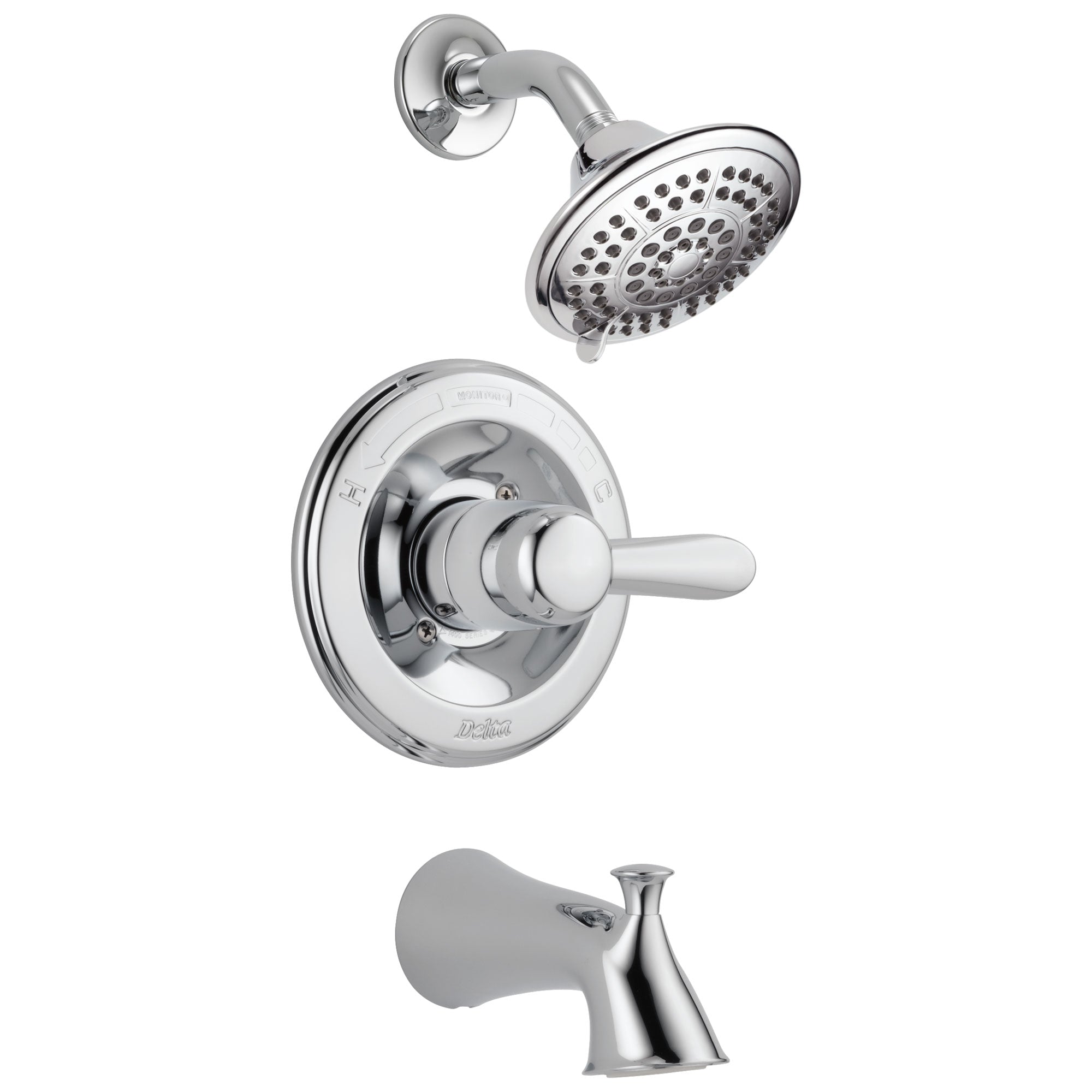Delta Lahara Chrome 1-Handle Tub and Shower Combination Faucet with Valve D239V