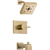 Delta Vero Modern Champagne Bronze Tub and Shower Combination with Valve D322V