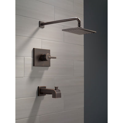 Delta Vero Venetian Bronze Finish 14 Series Water Efficient Tub & Shower Combination Faucet Includes Cartridge, Handle, and Valve without Stops D3453V