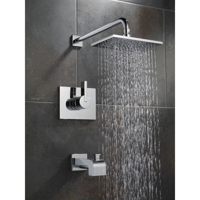 Delta Vero Chrome Finish Monitor 14 Series Water Efficient Tub & Shower Combination Faucet Includes Cartridge, Handle, and Valve with Stops D3450V
