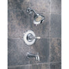 Delta Traditional Victorian Chrome Finish 14 Series Tub and Shower Faucet Combo INCLUDES Rough-in Valve and White Lever Handle D1188V