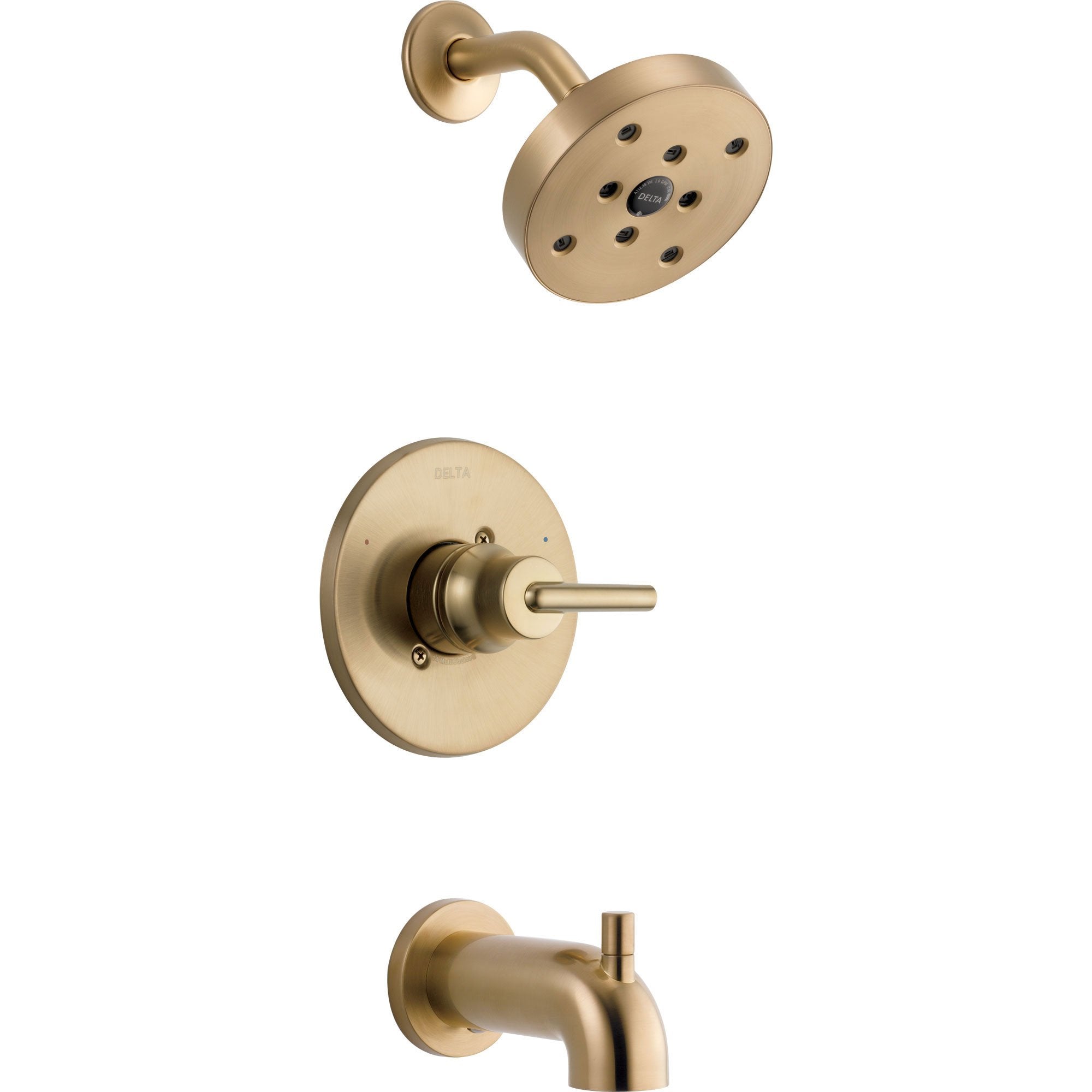 Delta Trinsic Modern Champagne Bronze Tub and Shower Faucet with Valve D329V