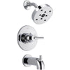 Delta Trinsic Modern Chrome Tub and Shower Combo Faucet Trim Kit 601719