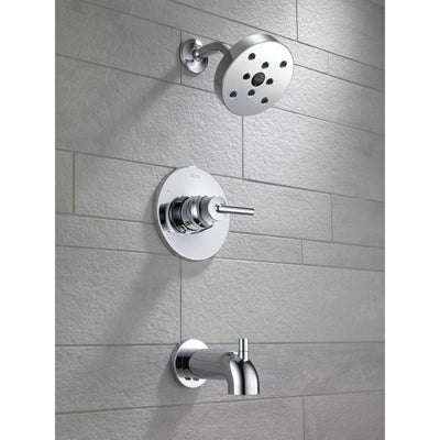 Delta Trinsic Modern Chrome Tub and Shower Combo Faucet Includes Valve D262V