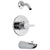 Delta Compel Collection Chrome Single Handle Monitor 14 Tub and Shower Combination Faucet Trim Kit - Less Showerhead (Valve Sold Separately) 614958