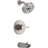 Delta Compel Stainless Steel Finish Tub and Shower Combo Faucet Trim Kit 584038