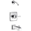 Delta Ashlyn Collection Chrome Monitor 14 Stylish Tub and Shower Combination Faucet Trim - Less Showerhead Includes Valve without Stops D2391V