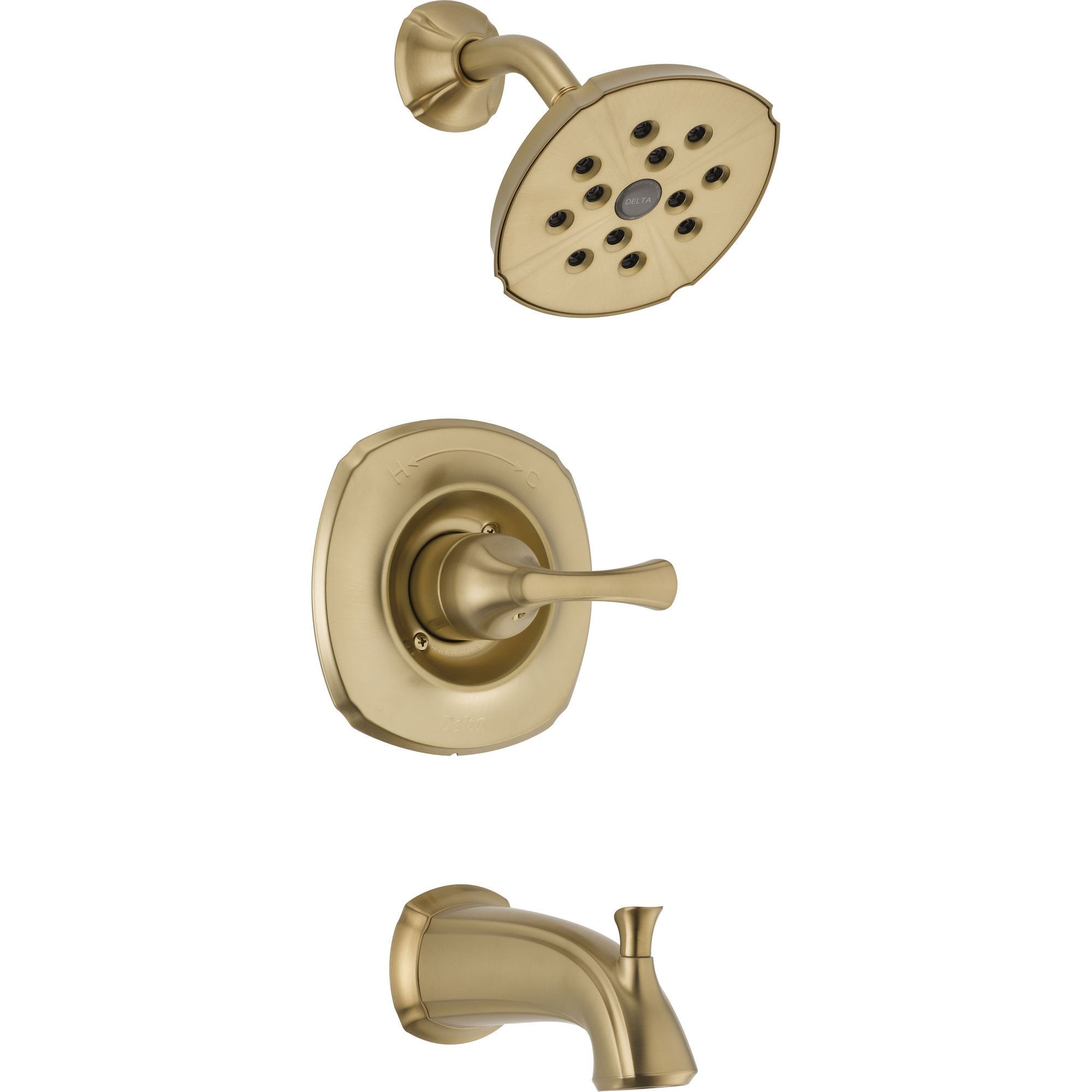 Delta Addison Wall Mount Champagne Bronze Tub and Shower Faucet Trim Kit 525012