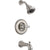 Delta Linden Stainless Steel Finish Tub and Shower Combo Faucet Trim Kit 555610