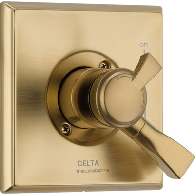 Delta Dryden Temperature & Volume Control Champagne Bronze Shower w/ Valve D117V