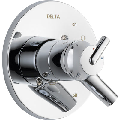 Delta Trinsic Two Handle Chrome Shower Faucet Control, Includes Valve D124V