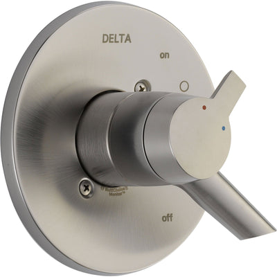 Delta Compel Temp & Volume Control Stainless Steel Finish Shower w/ Valve D092V