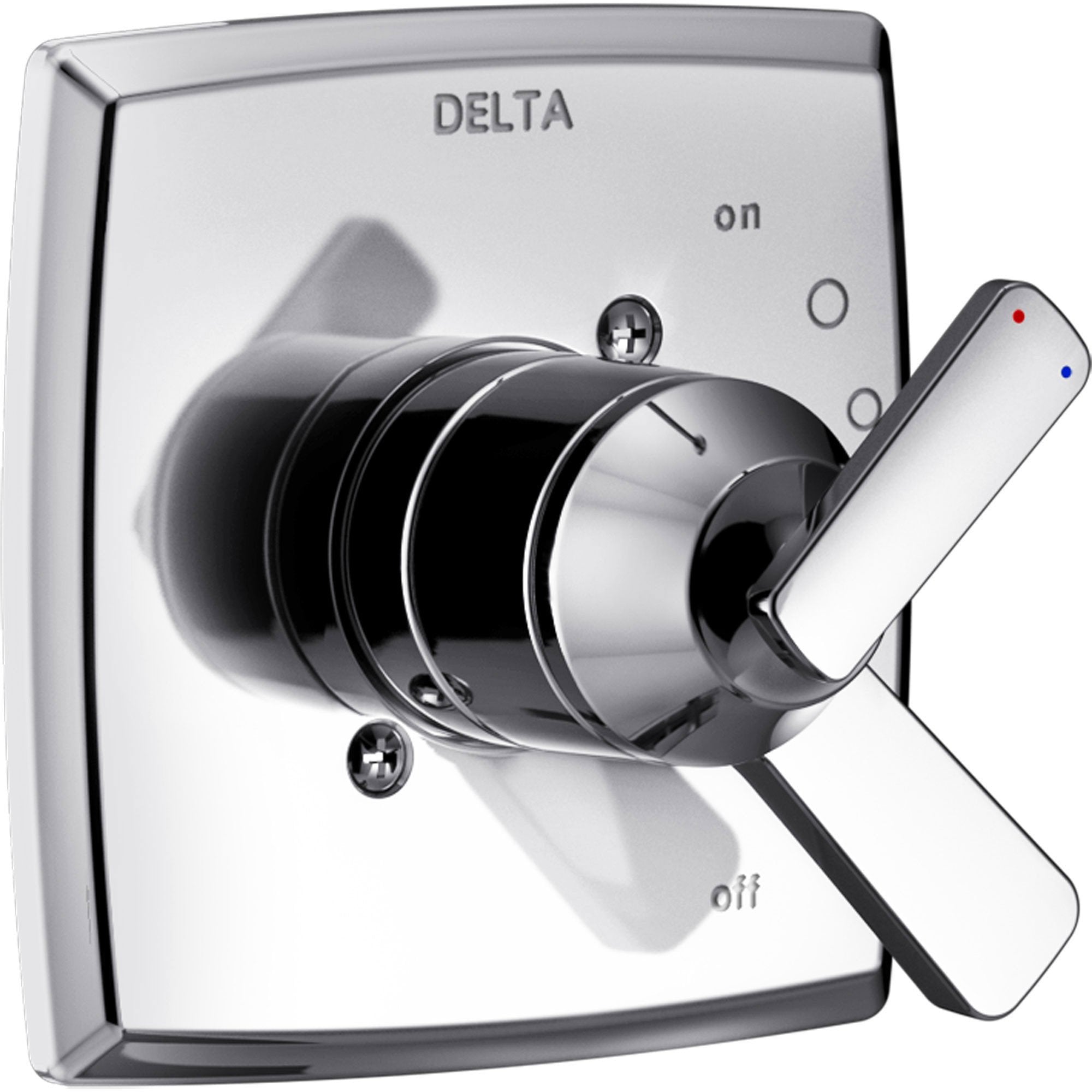 Delta Ashlyn Modern Chrome Finish 17 Series Dual Temperature and Pressure Shower Faucet Control INCLUDES Rough-in Valve D1156V