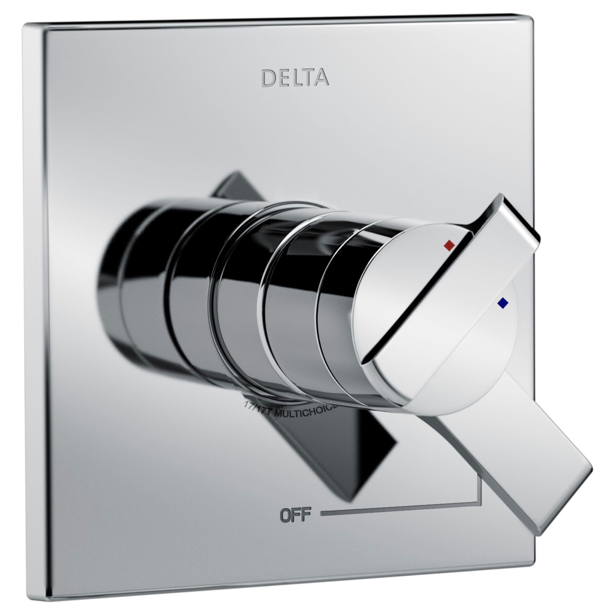 Delta Ara Modern Chrome Finish 17 Series Dual Temperature and Pressure Shower Faucet Control INCLUDES Rough-in Valve D1150V
