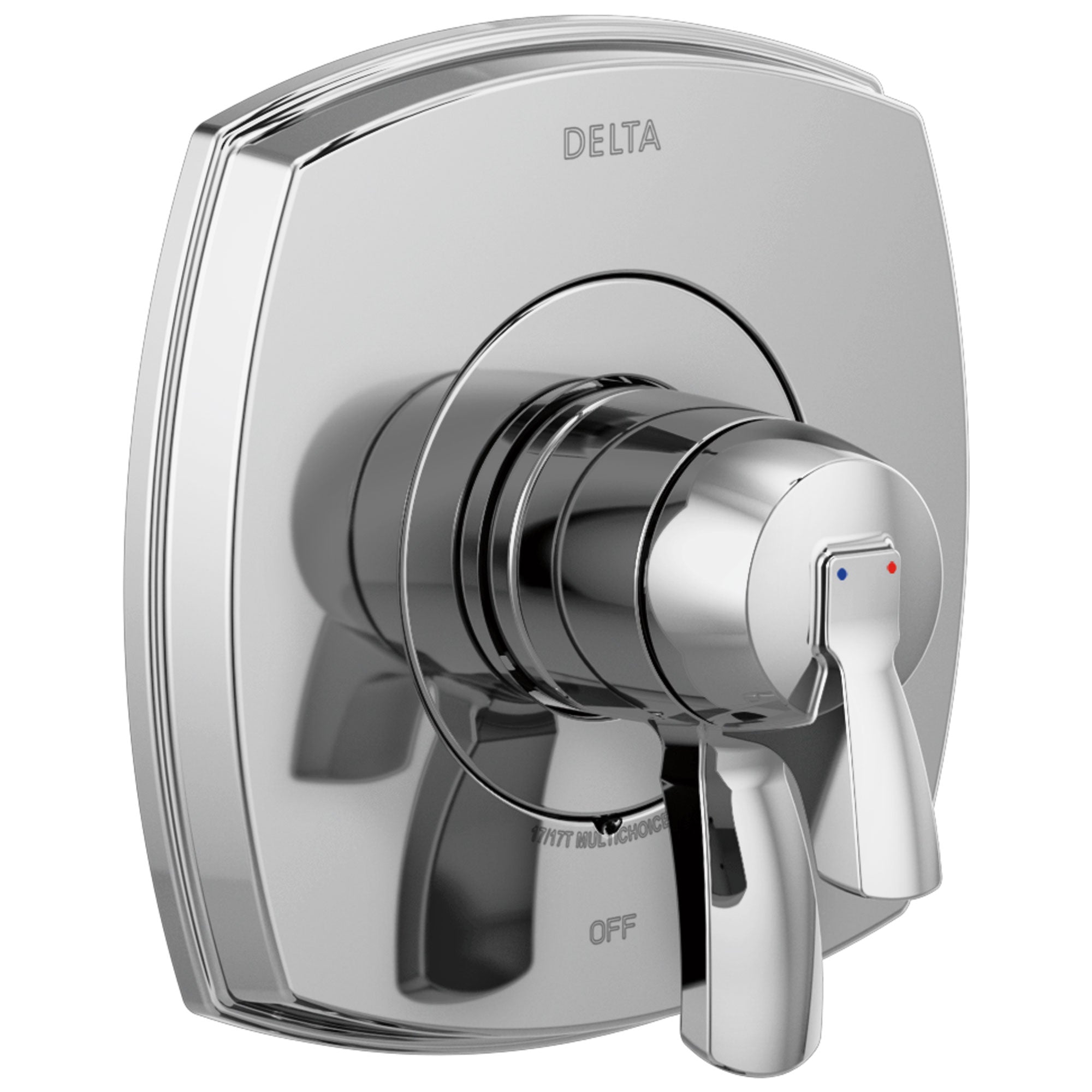 Delta Stryke Chrome Finish 17 Series Shower Faucet Control Only Trim Kit (Requires Valve) DT17076