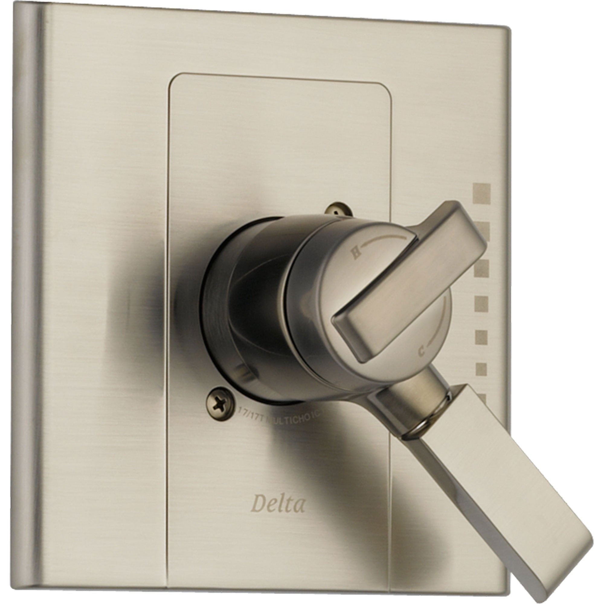 Delta Arzo Temp & Volume Control Stainless Steel Finish Shower with Valve D135V