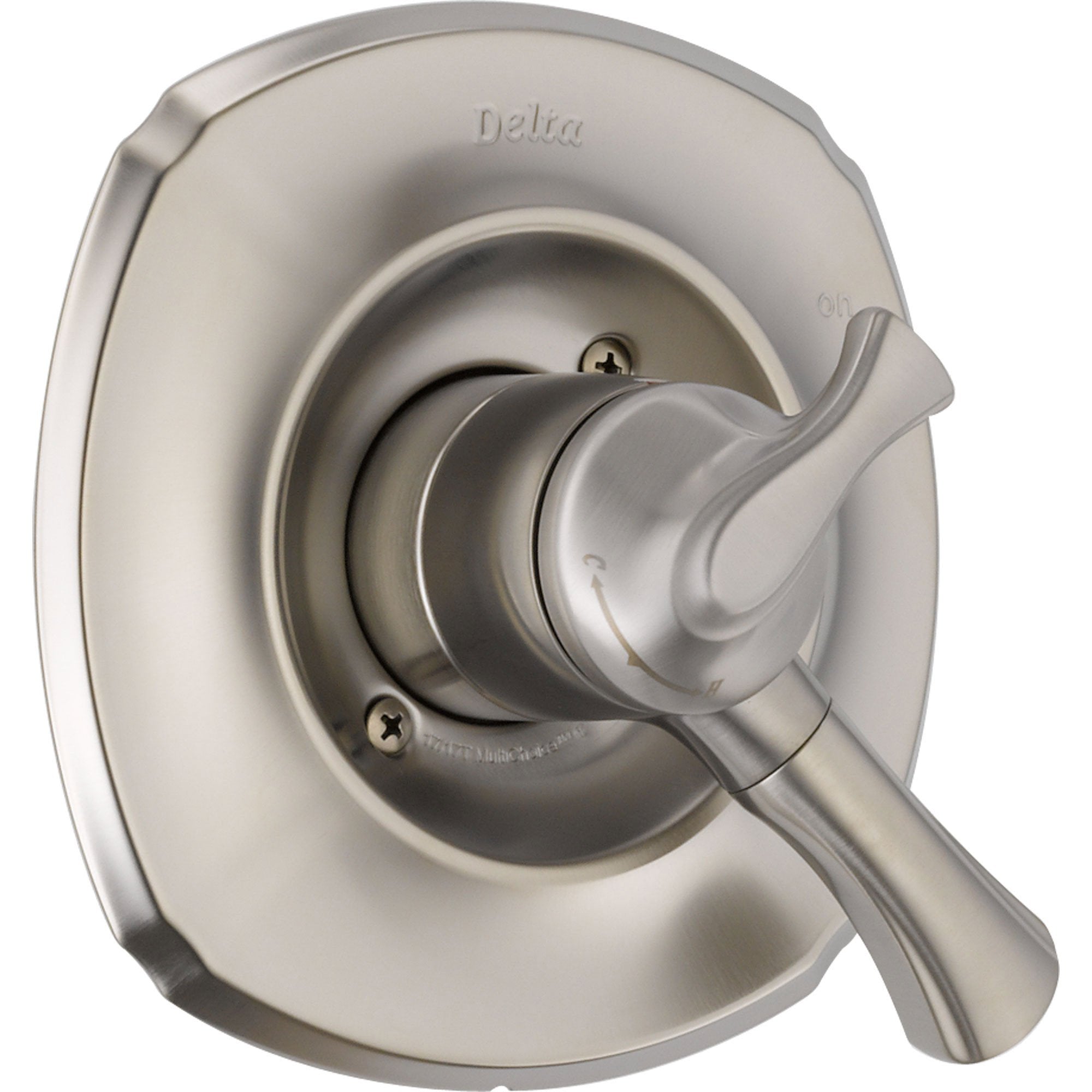 Delta Addison Two Handle Stainless Steel Finish Shower Control with Valve D102V