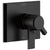 Delta Pivotal Modern Matte Black Finish Monitor 17 Series Shower Faucet Control Includes Handles, Cartridge, and Valve without Stops D3395V